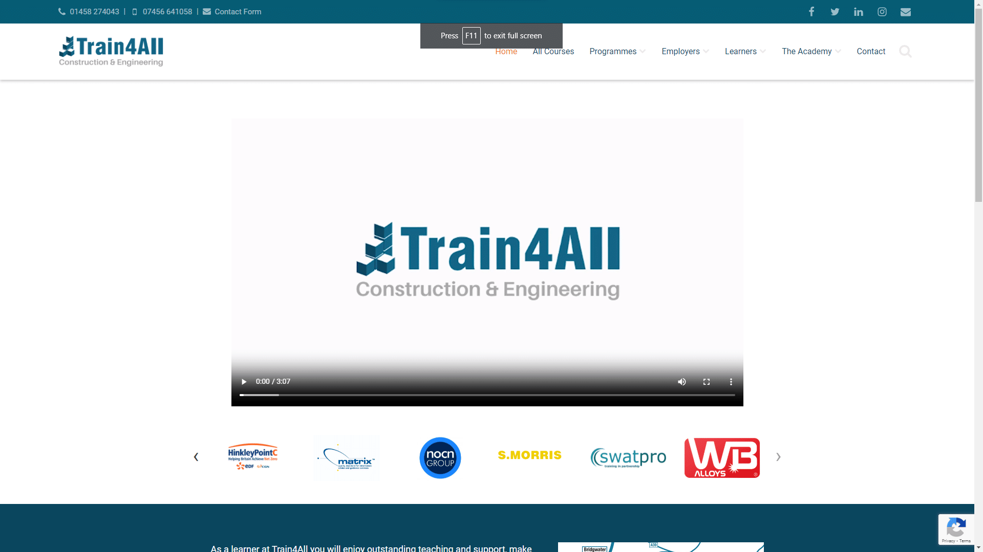 Train4All website