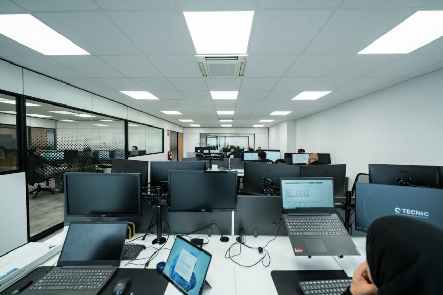 Colleagues working together