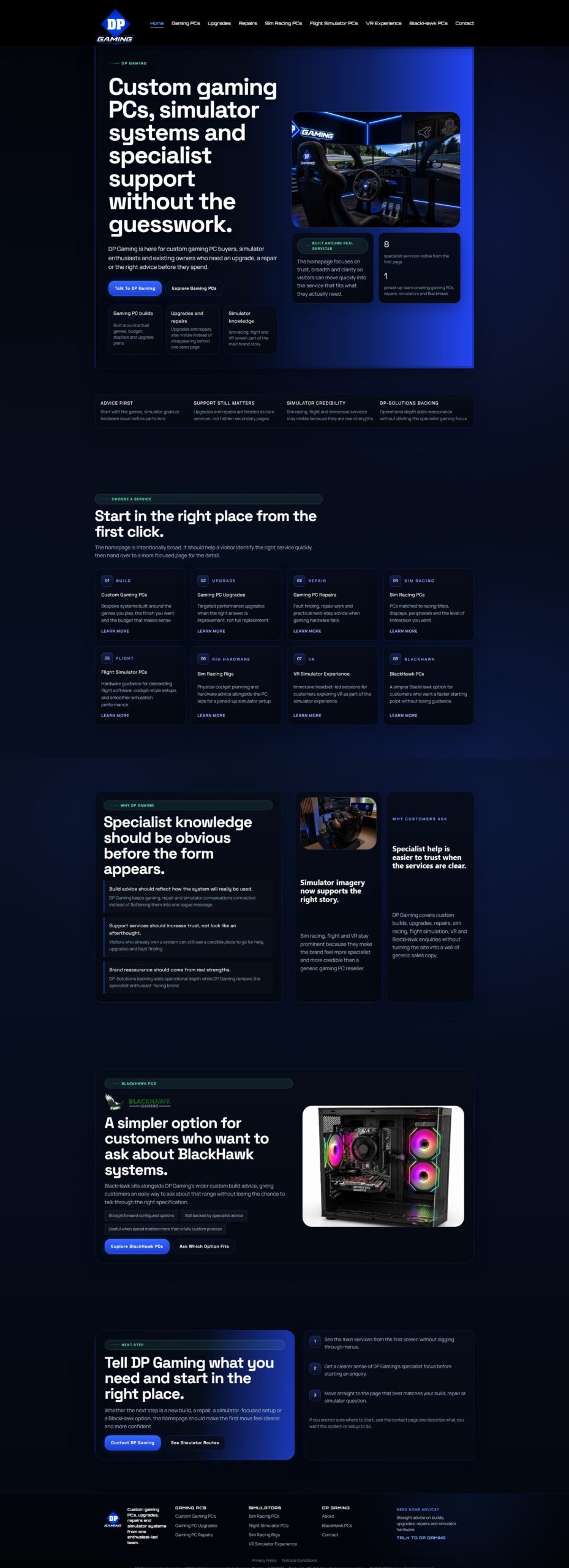 DP Gaming website