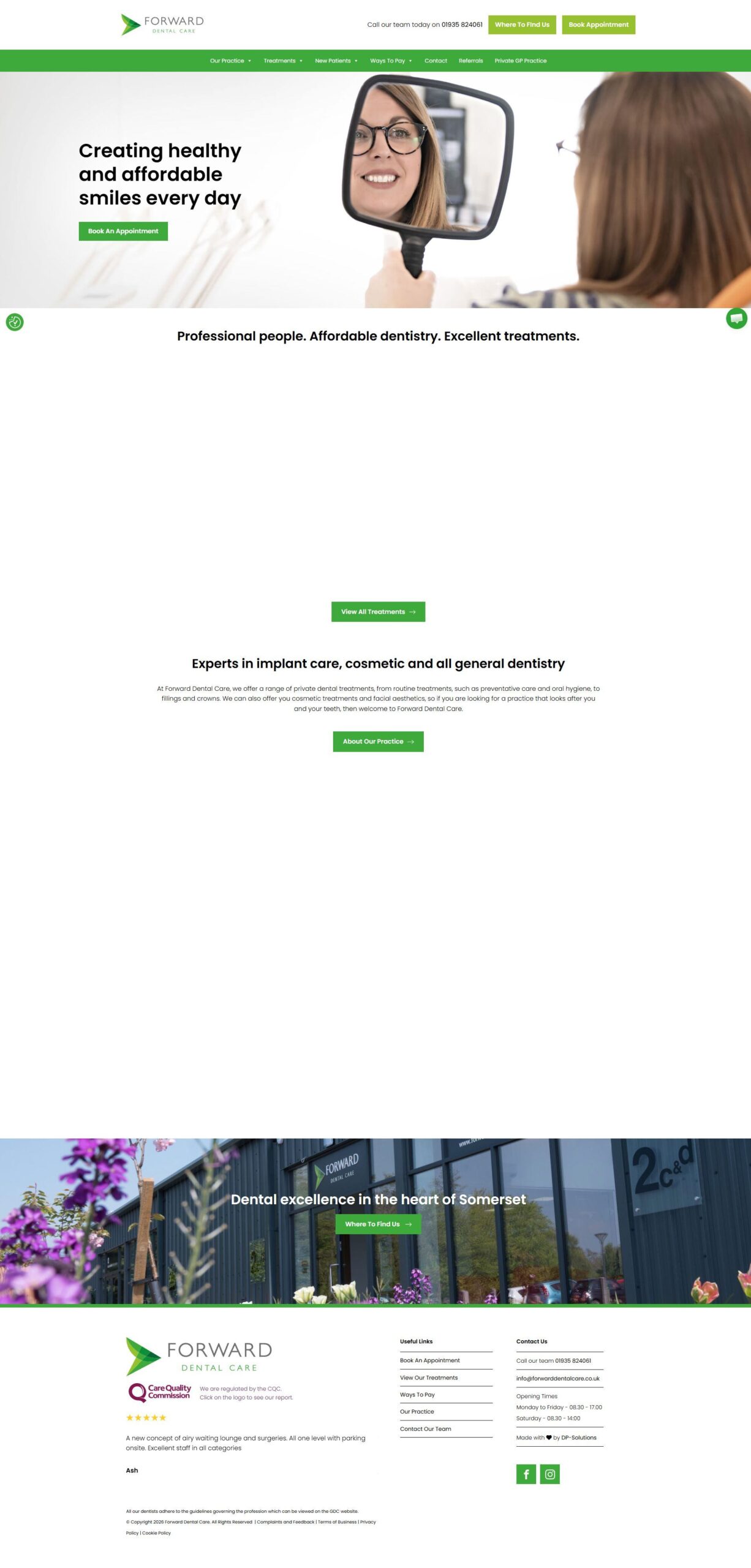 Forward Dental Care website