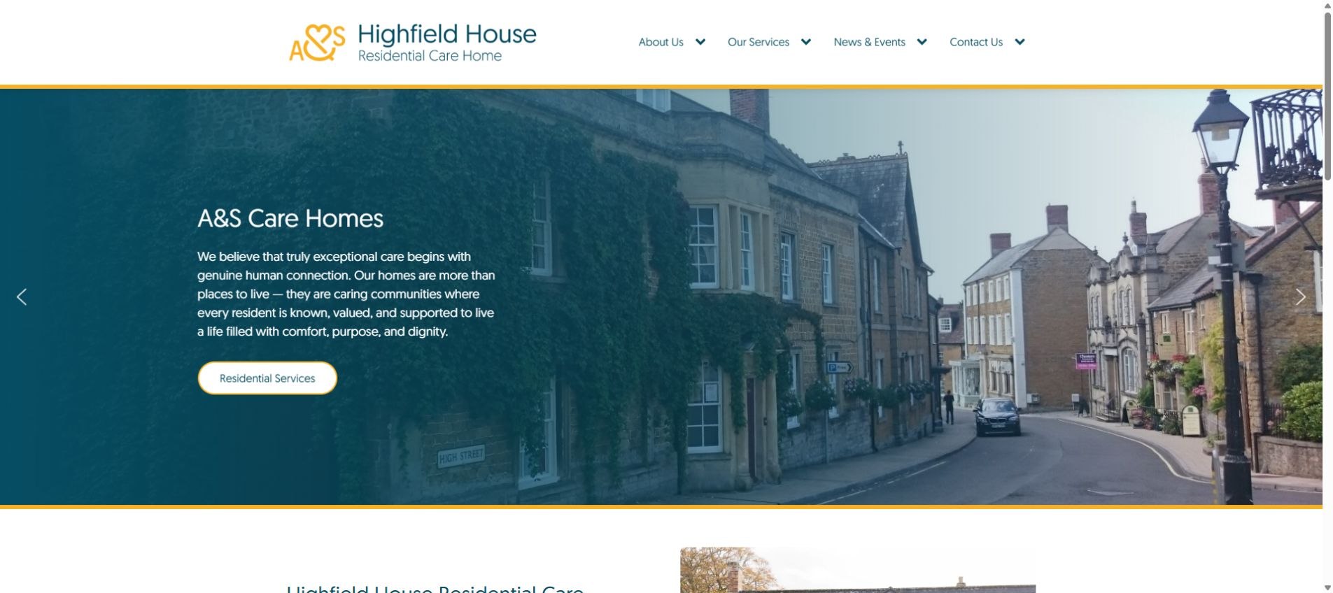 Highfield House Castle Cary website
