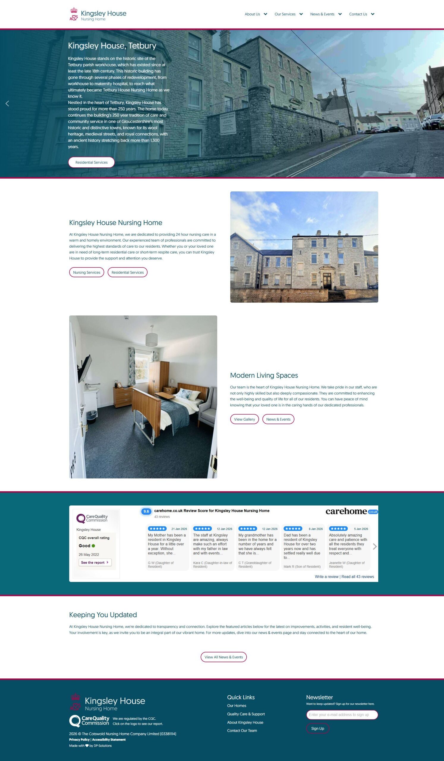 Kingsley House Tetbury website