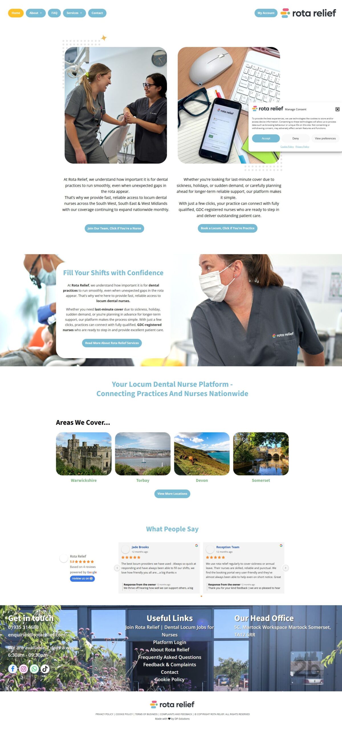 Rota Relief website