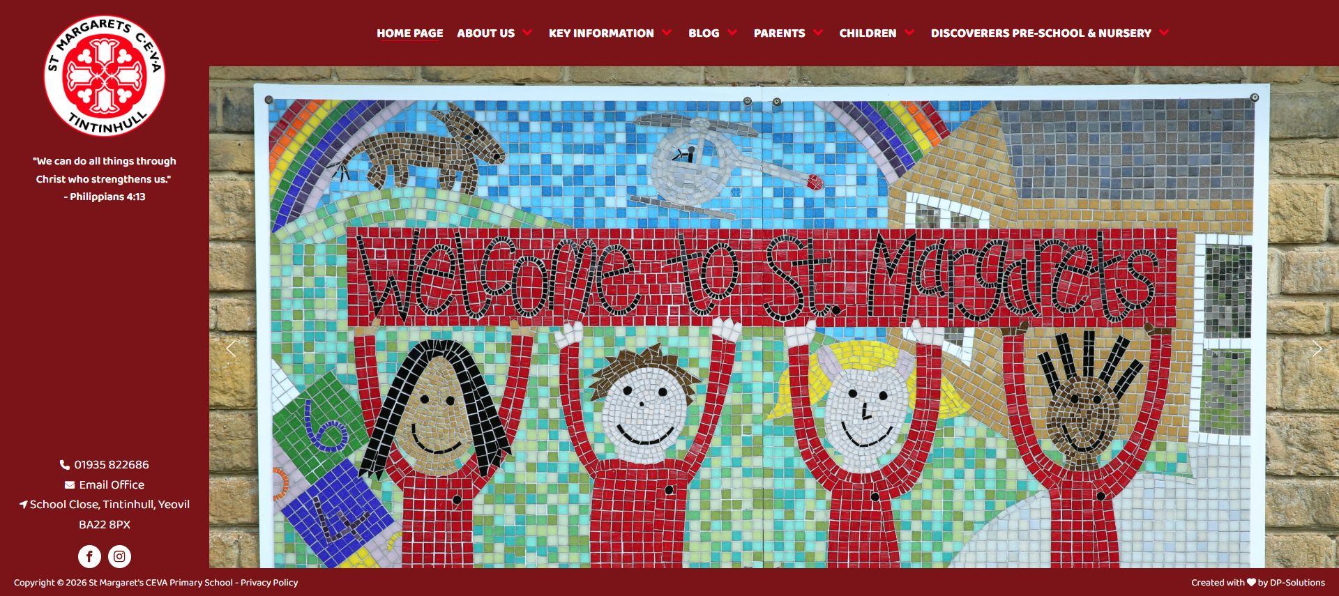 St. Margaret's C.E.V.A School website