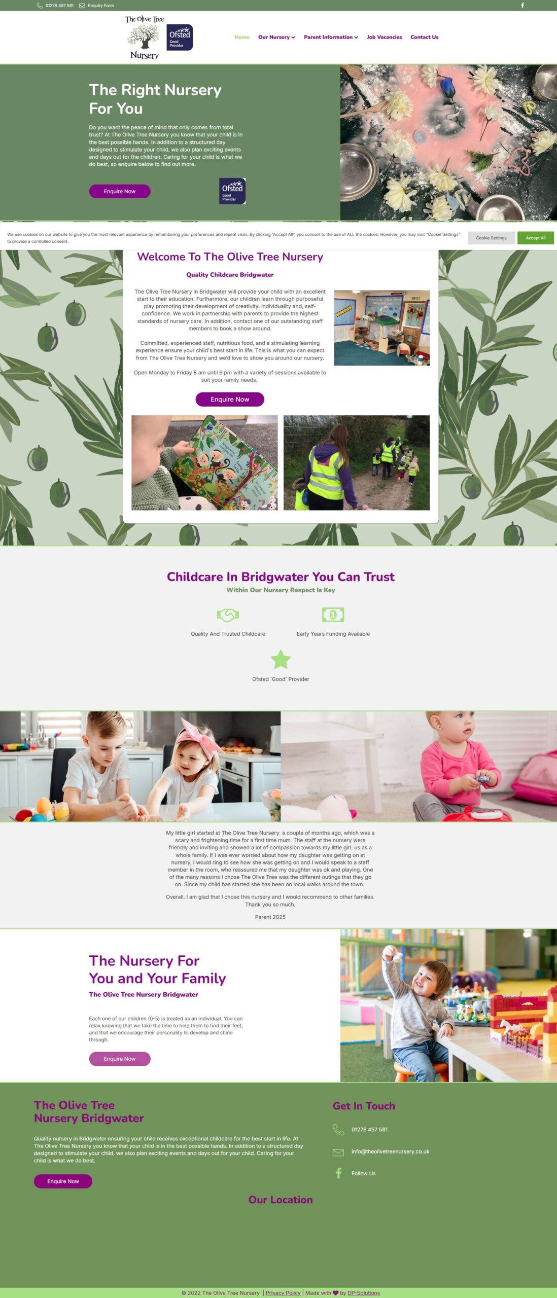 The Olive Tree Nursery website