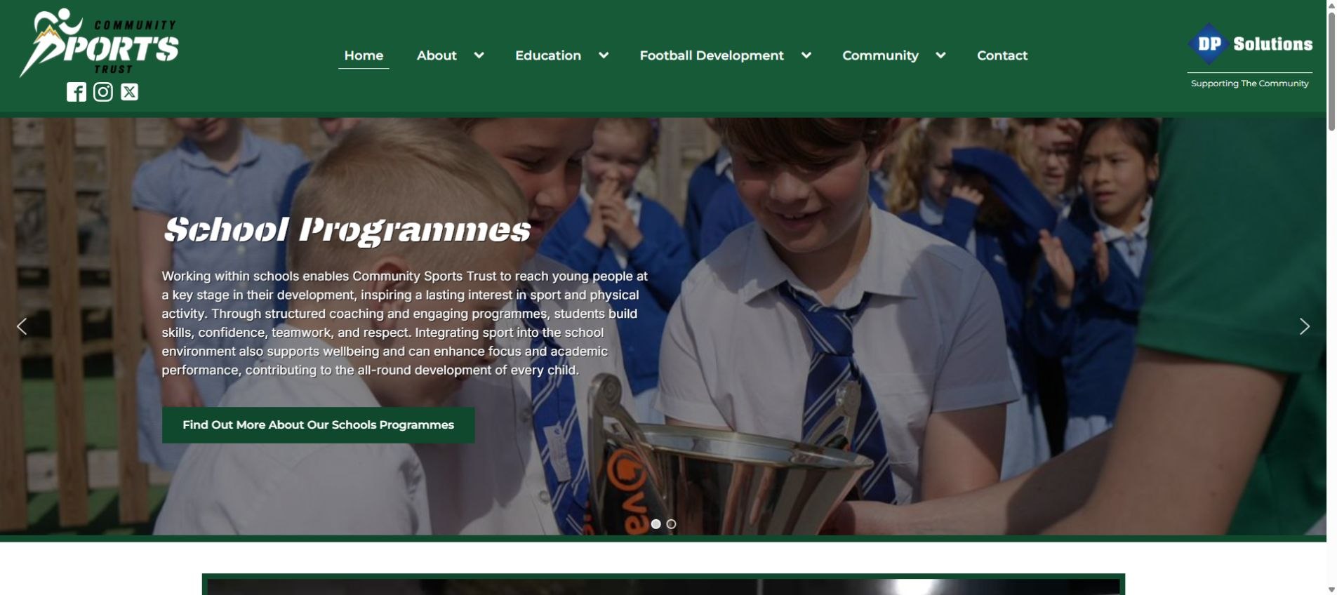 Yeovil Community Sports Trust website